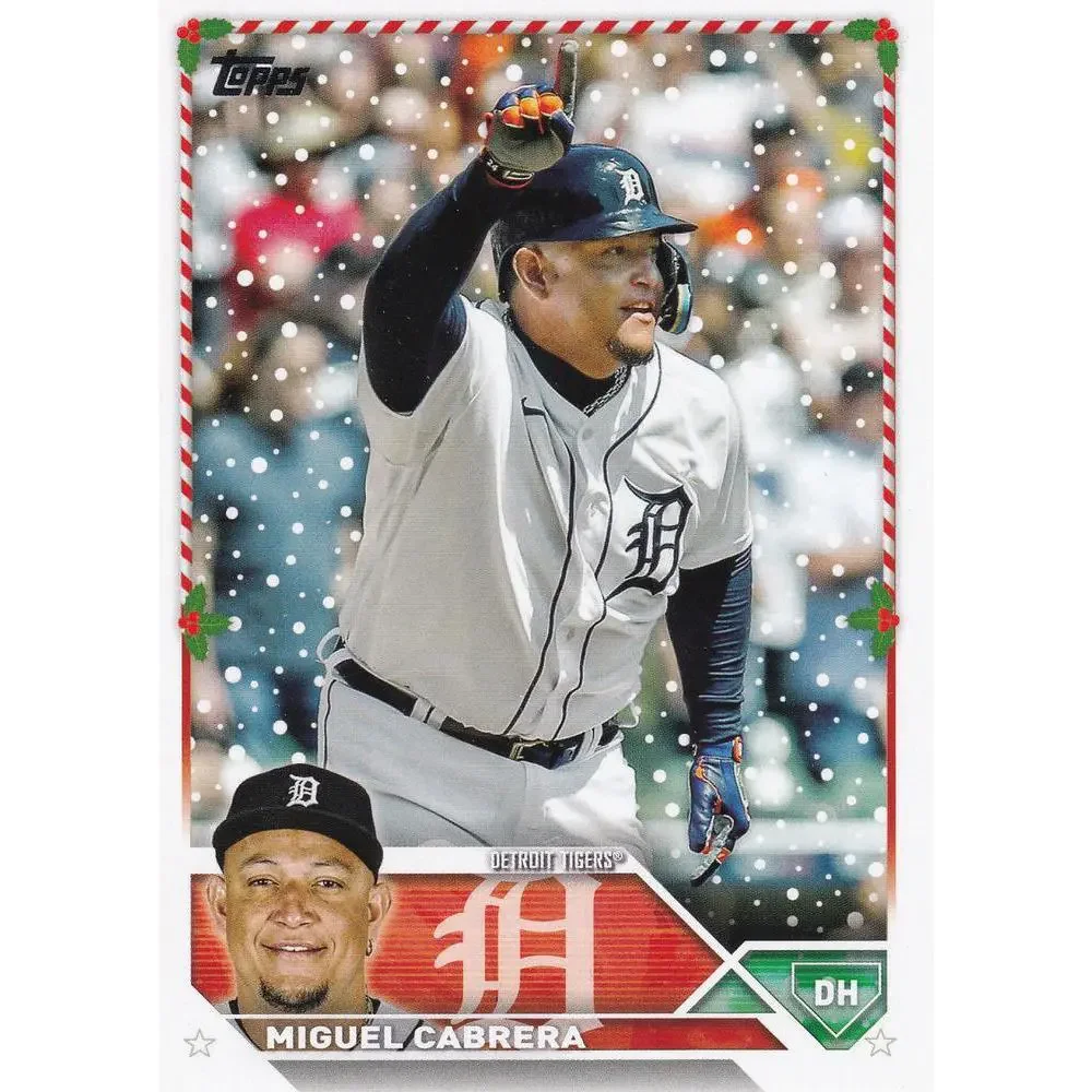 2023 Topps Holiday Miguel Cabrera H78 Detroit Tigers